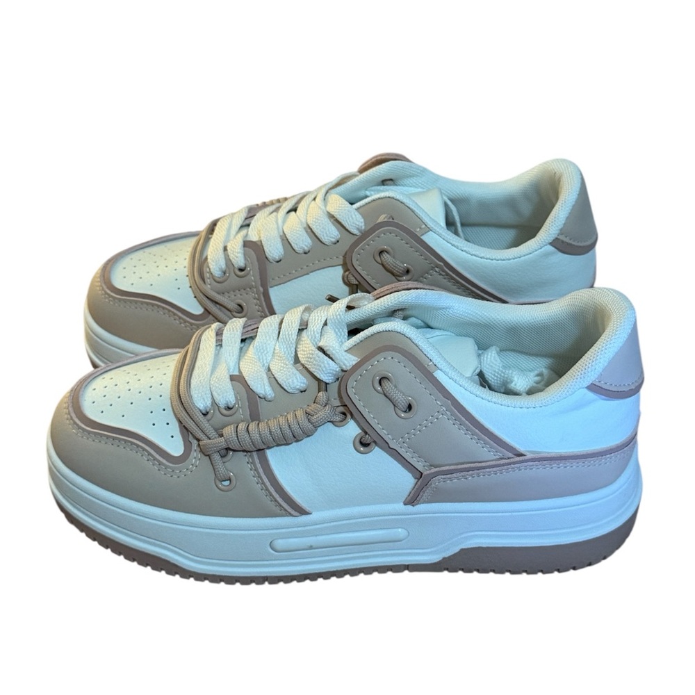 Women’s Lace Up White Sneakers